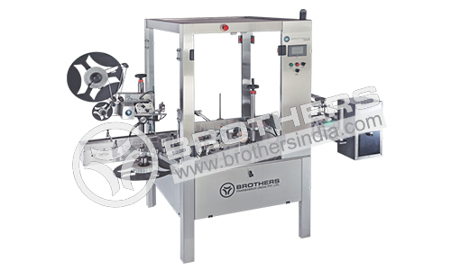 Automatic Twin Head Carton Security Label Sticker Labelling Machine
