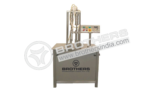 Semi Automatic Twin Head Volumetric Filling Machine