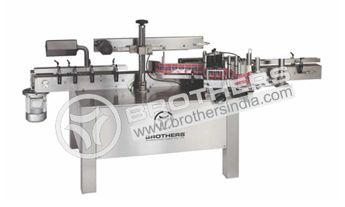 Automatic Twin Head Carton Security Label Sticker Labelling Machine