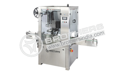 Automatic Shrink Label Inserting with Shrink Tunnel